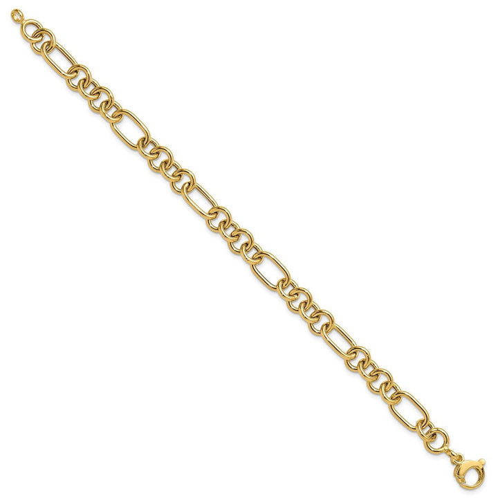 Gold 7.9mm Link, Other Bracelet, 7.75" - Bracelet - Design Jewellers Edmonton