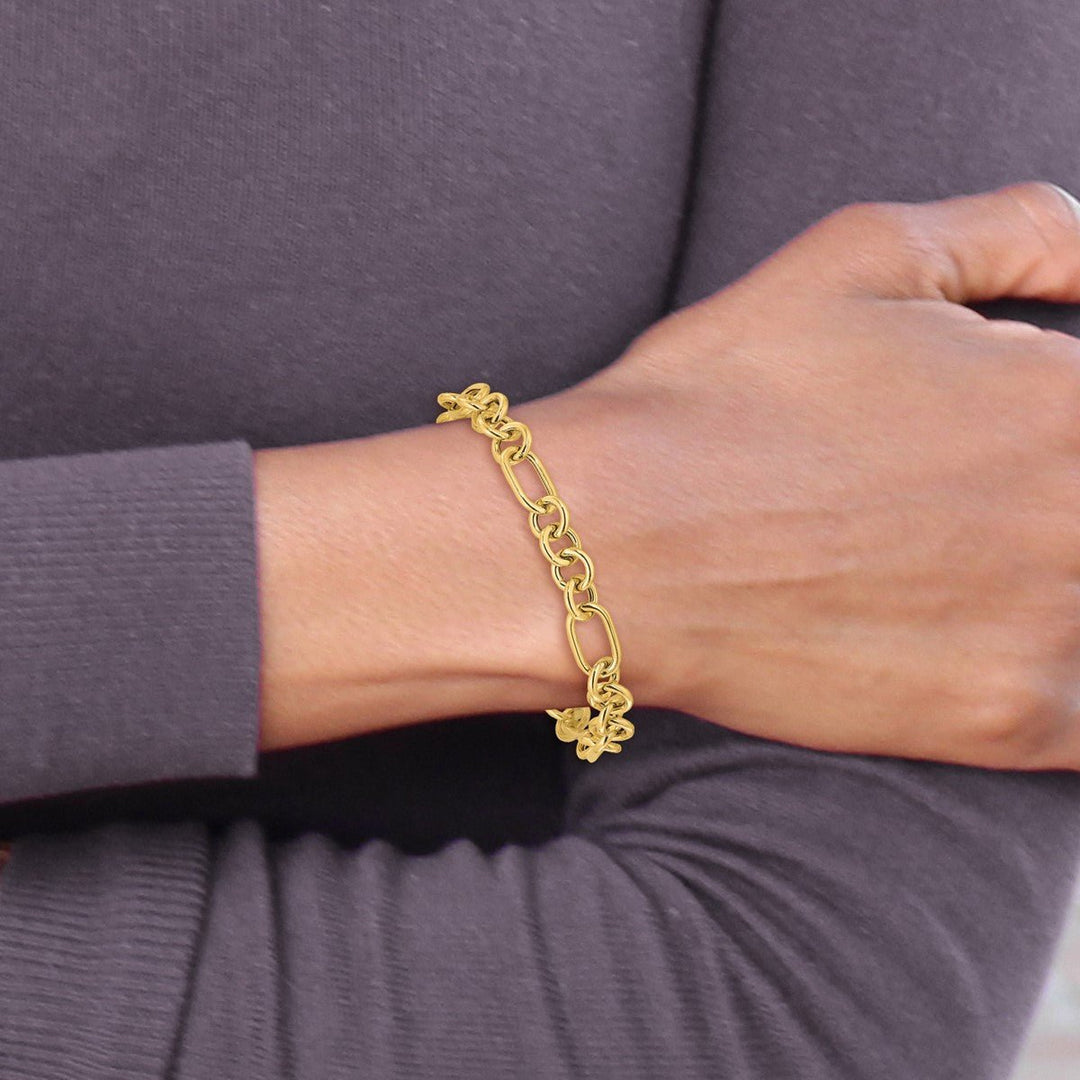 Gold 7.9mm Link, Other Bracelet, 7.75
