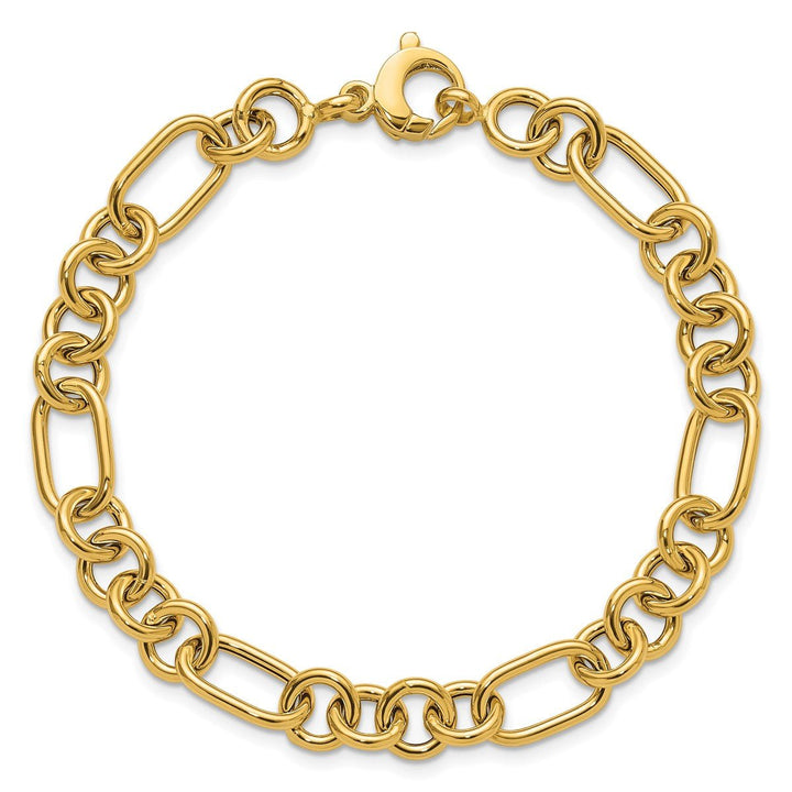 Gold 7.9mm Link, Other Bracelet, 7.75" - Bracelet - Design Jewellers Edmonton