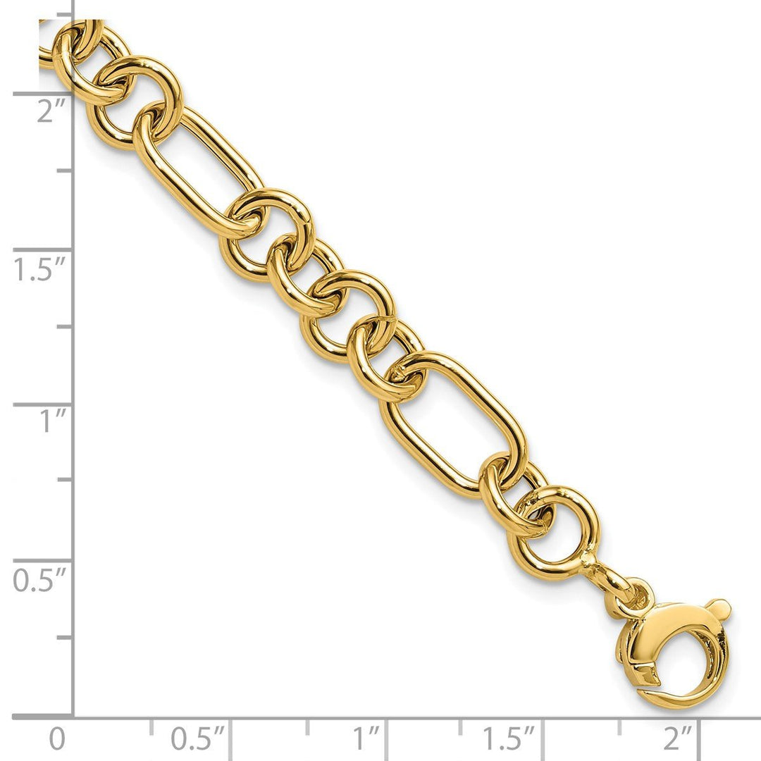 Gold 7.9mm Link, Other Bracelet, 7.75