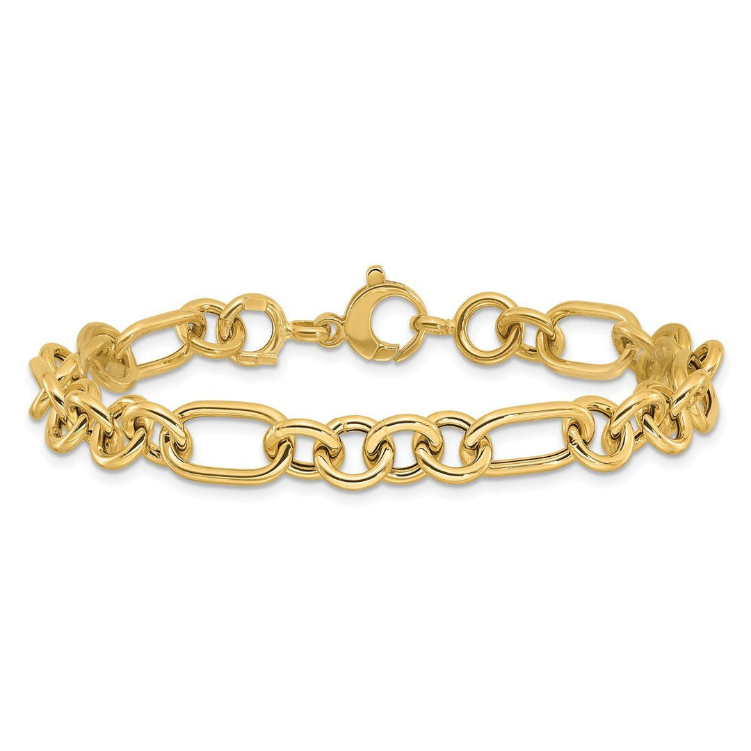 Gold 7.9mm Link, Other Bracelet, 7.75
