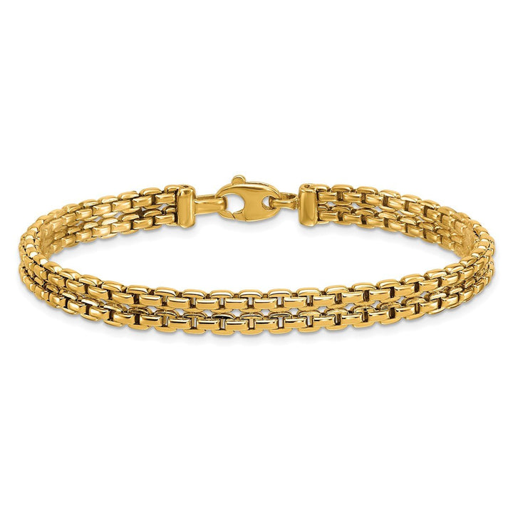 Gold 7mm Cable Bracelet, 7.25" - Bracelet - Design Jewellers Edmonton