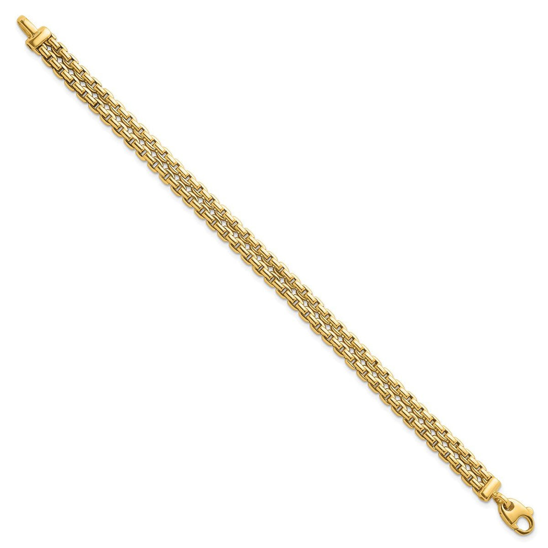 Gold 7mm Cable Bracelet, 7.25