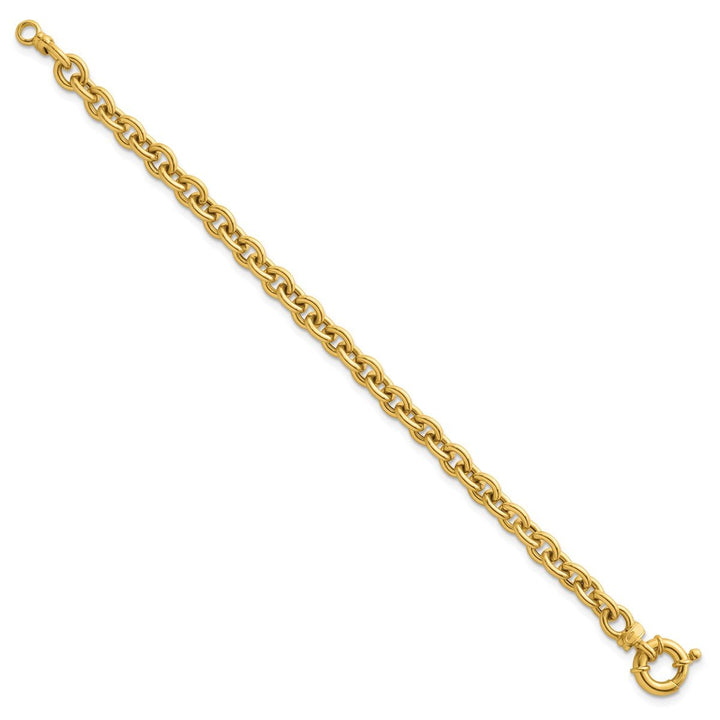 Gold 7mm Cable Bracelet, 7.5" - Bracelet - Design Jewellers Edmonton