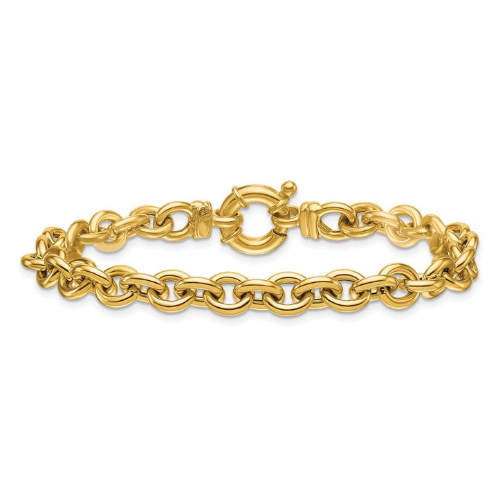 Gold 7mm Cable Bracelet, 7.5" - Bracelet - Design Jewellers Edmonton