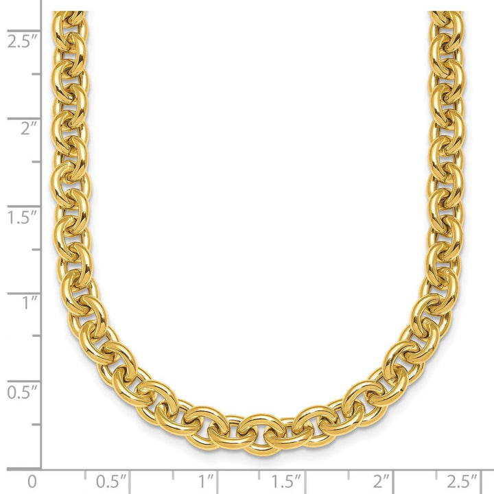 Gold 7mm Cable Necklace, 18" - Necklace - Design Jewellers Edmonton