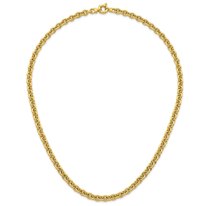 Gold 7mm Cable Necklace, 24" - Necklace - Design Jewellers Edmonton