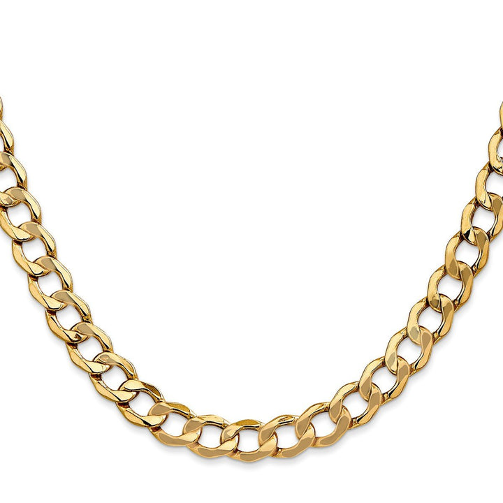 Gold 7mm Curb Chain, 24" - Chain - Design Jewellers Edmonton