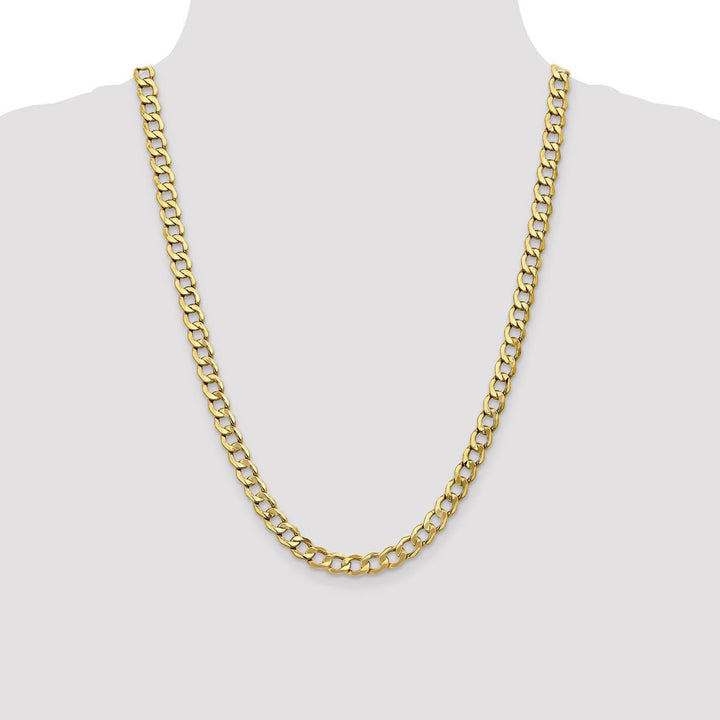 Gold 7mm Curb Chain, 24" - Chain - Design Jewellers Edmonton