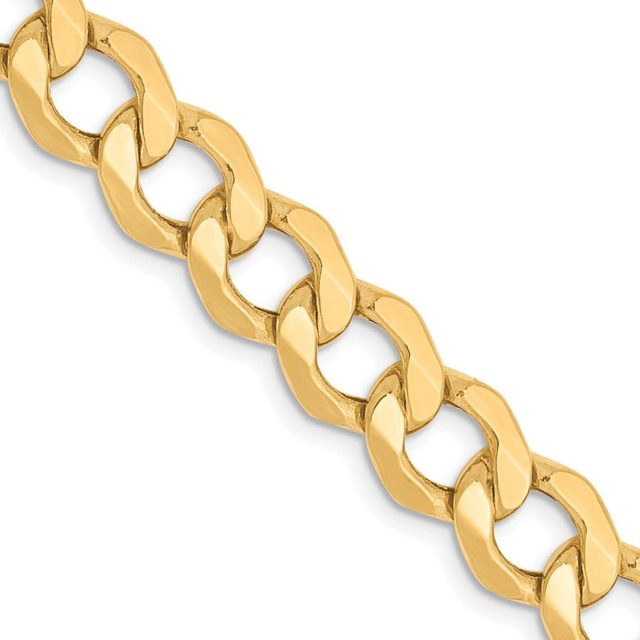 Gold 7mm Curb Chain, 24" - Chain - Design Jewellers Edmonton