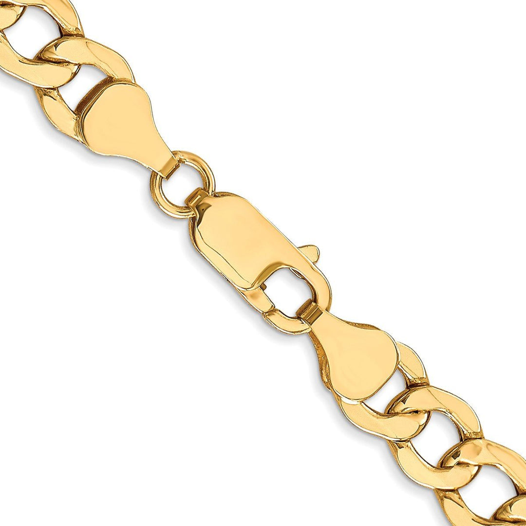 Gold 7mm Curb Chain, 24