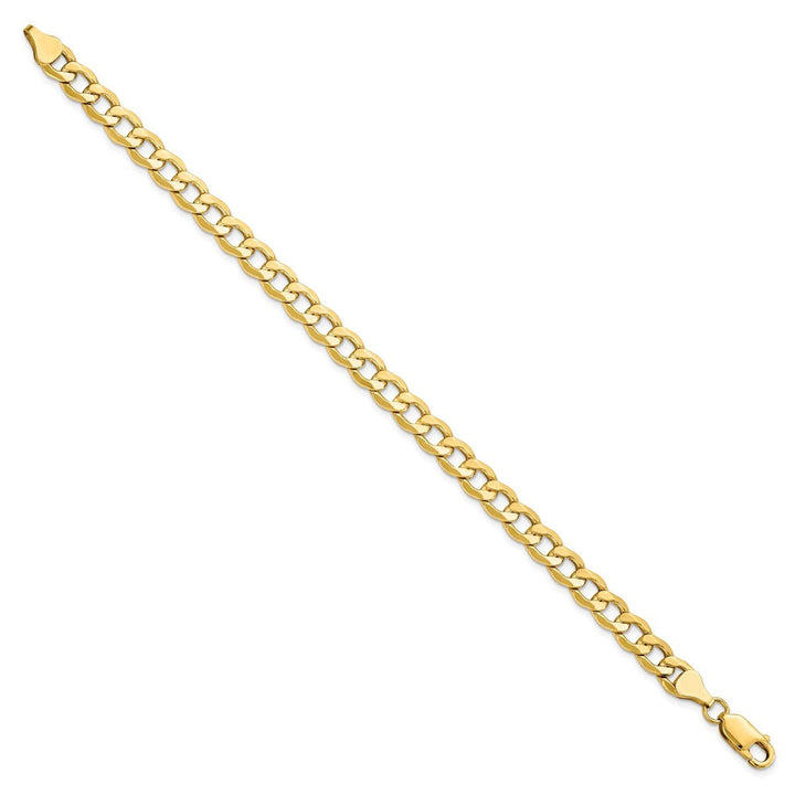 Gold 7mm Curb Chain, 8" - Chain - Design Jewellers Edmonton