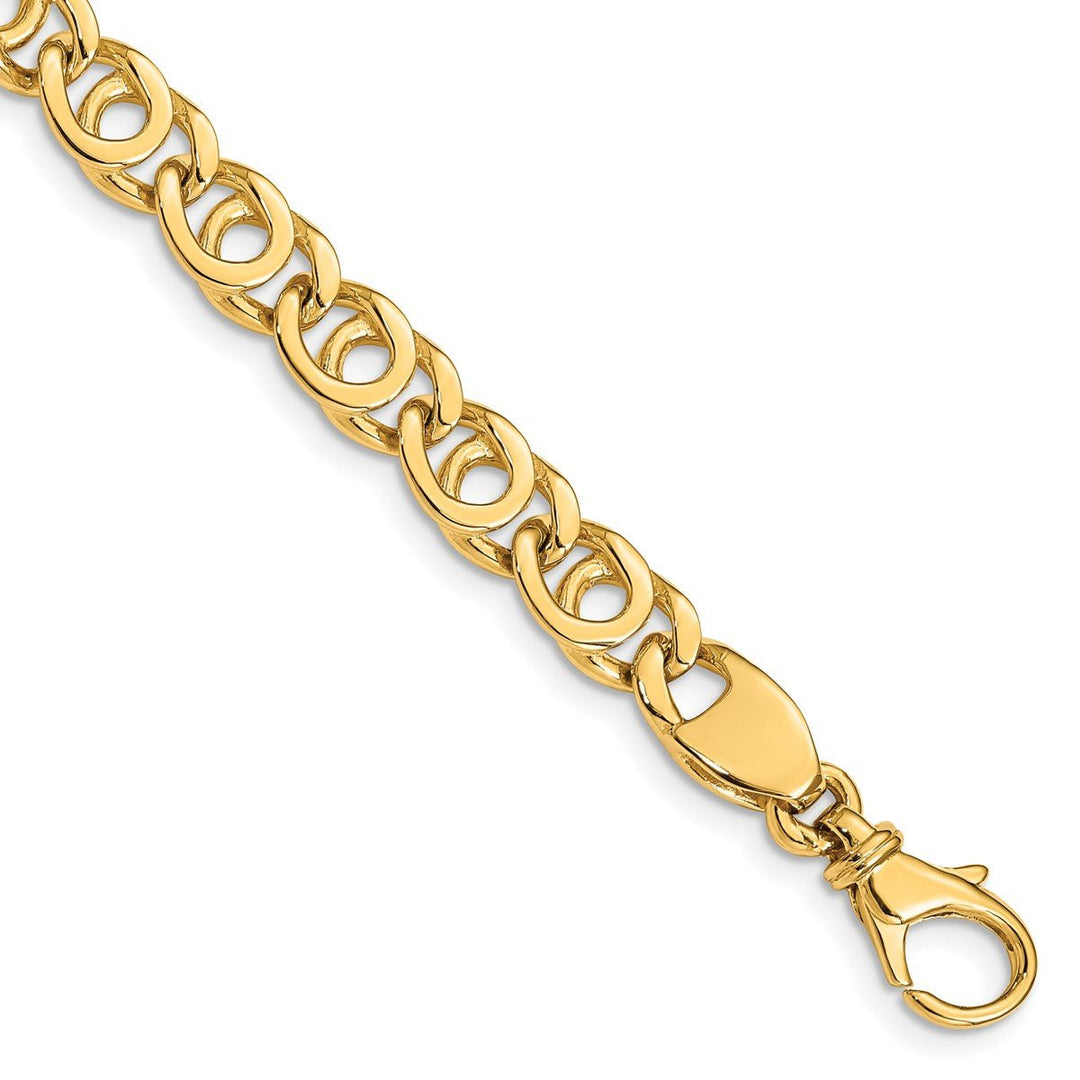 Gold 7mm Fancy Chain, 18"