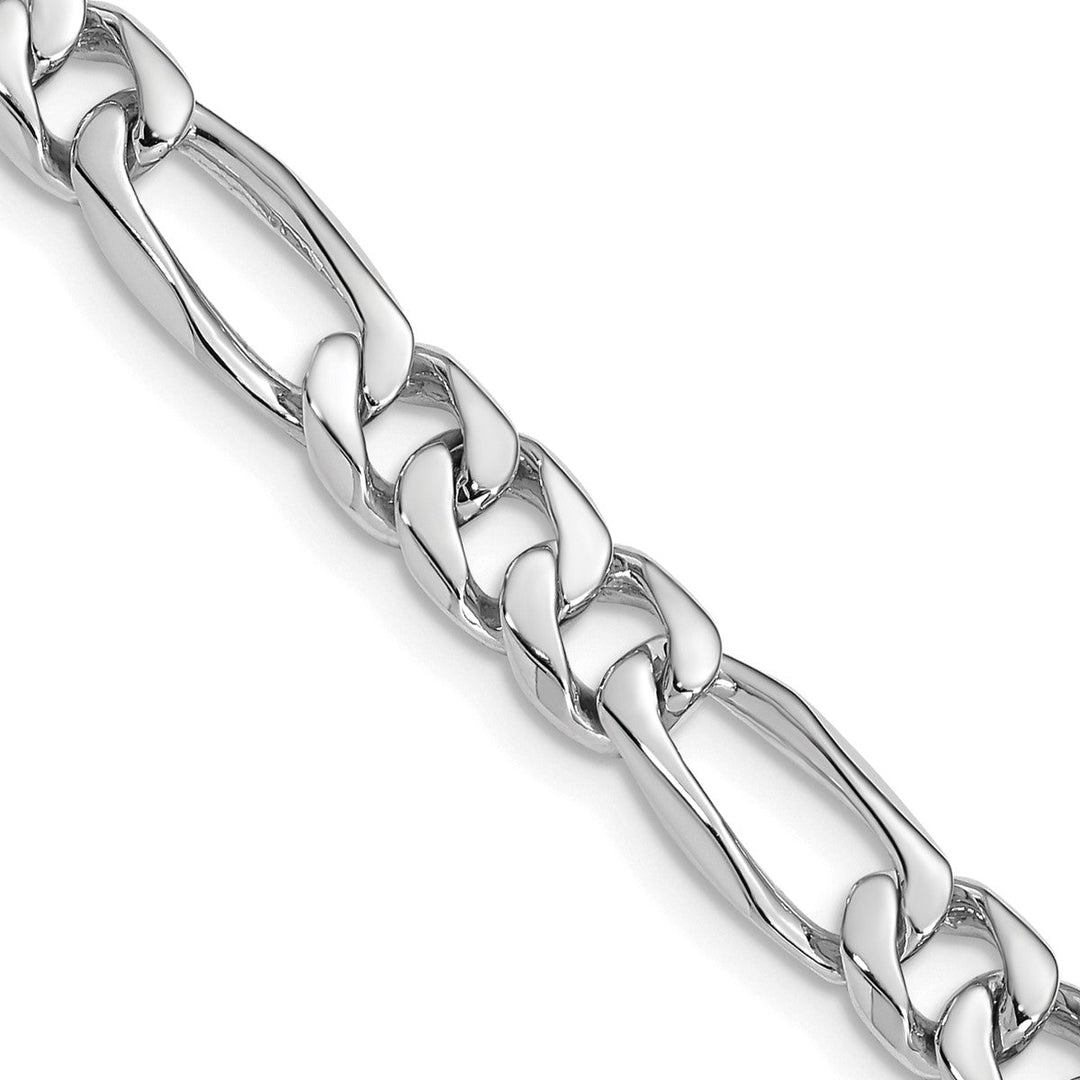 Gold 7mm Figaro Chain, 1"