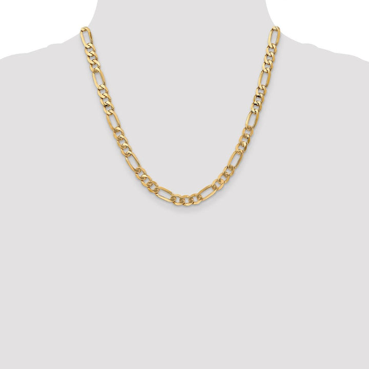 Gold 7mm Figaro Chain, 20" - Chain - Design Jewellers Edmonton