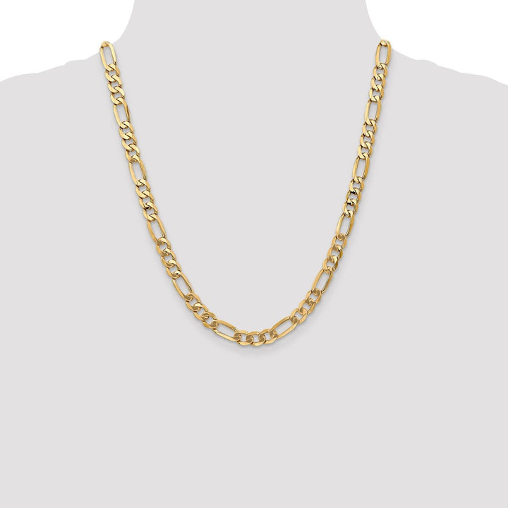 Gold 7mm Figaro Chain, 22" - Chain - Design Jewellers Edmonton