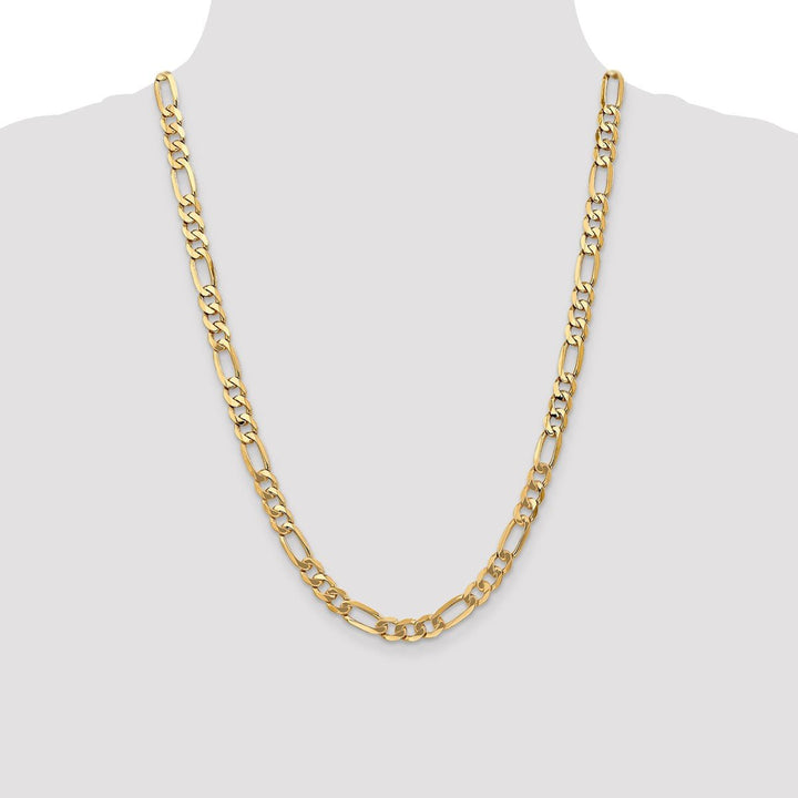 Gold 7mm Figaro Chain, 24" - Chain - Design Jewellers Edmonton