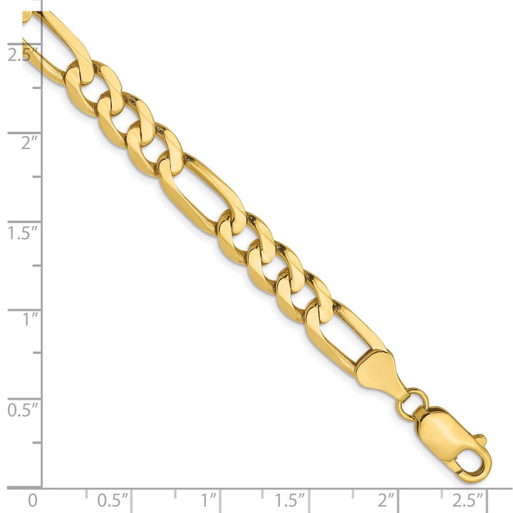 Gold 7mm Figaro Chain, 8" - Chain - Design Jewellers Edmonton