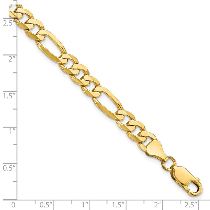 Gold 7mm Figaro Chain, 9" - Chain - Design Jewellers Edmonton