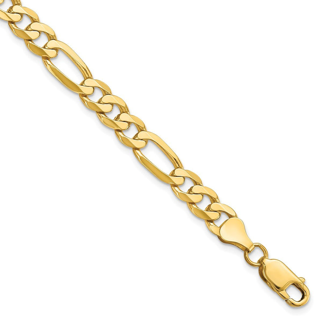 Gold 7mm Figaro Chain, 9"