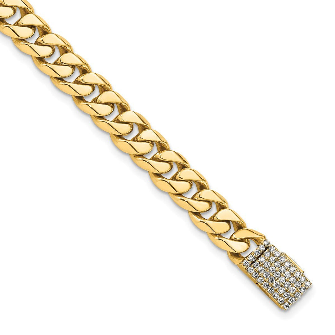 Gold 7mm Link, Other Bracelet, 8.25"