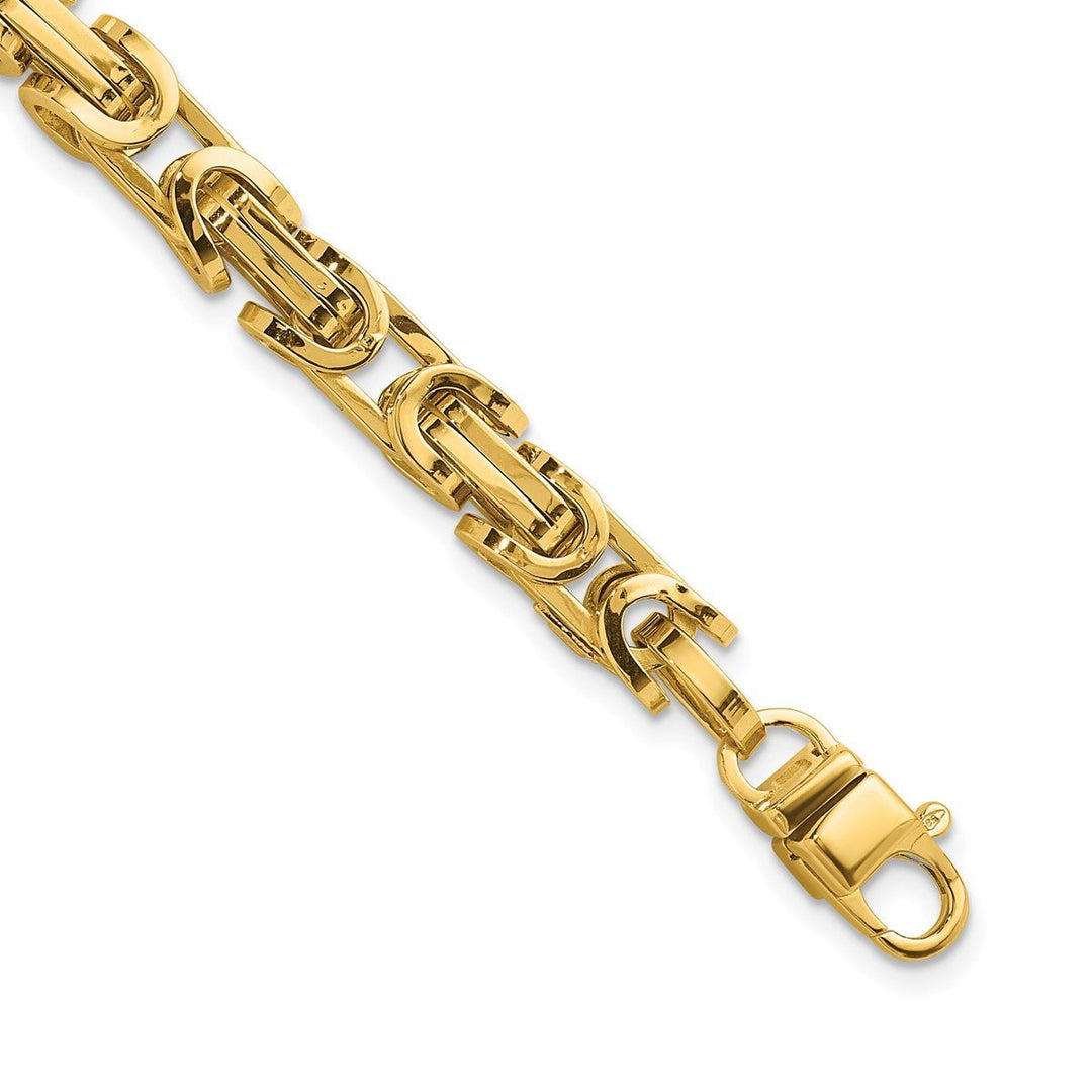 Gold 7mm Link, Other Bracelet, 9"