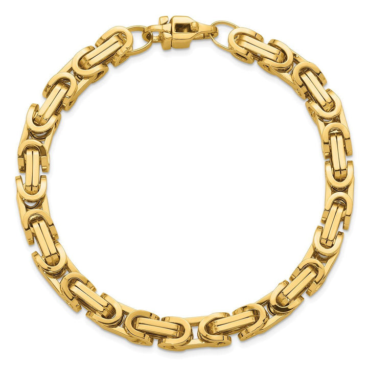 Gold 7mm Link, Other Bracelet, 9" - Bracelet - Design Jewellers Edmonton