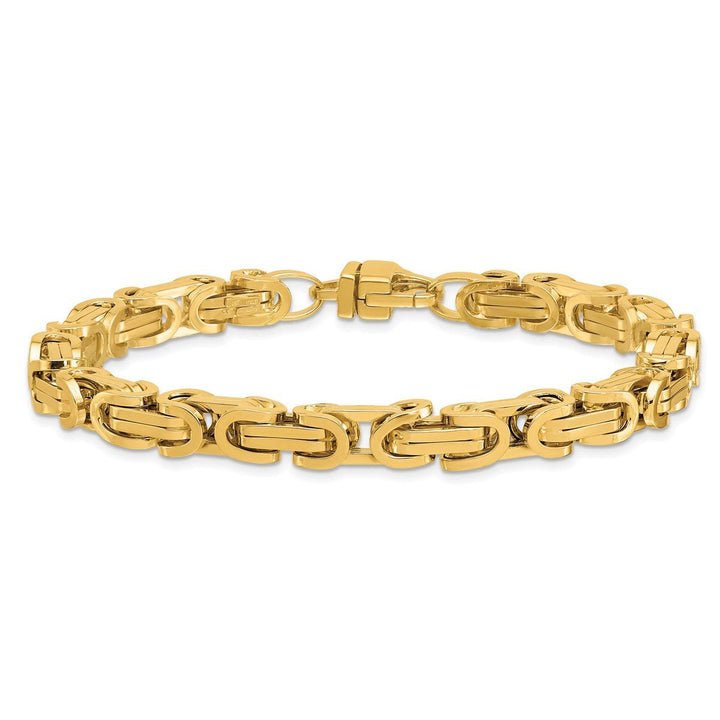 Gold 7mm Link, Other Bracelet, 9" - Bracelet - Design Jewellers Edmonton