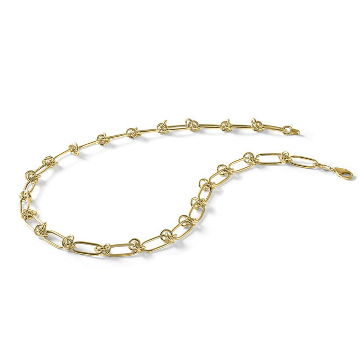 Gold 7mm Paperclip Necklace, 18" - Necklace - Design Jewellers Edmonton