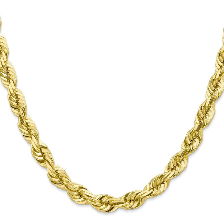 Gold 7mm Rope Chain, 1" - Chain - Design Jewellers Edmonton