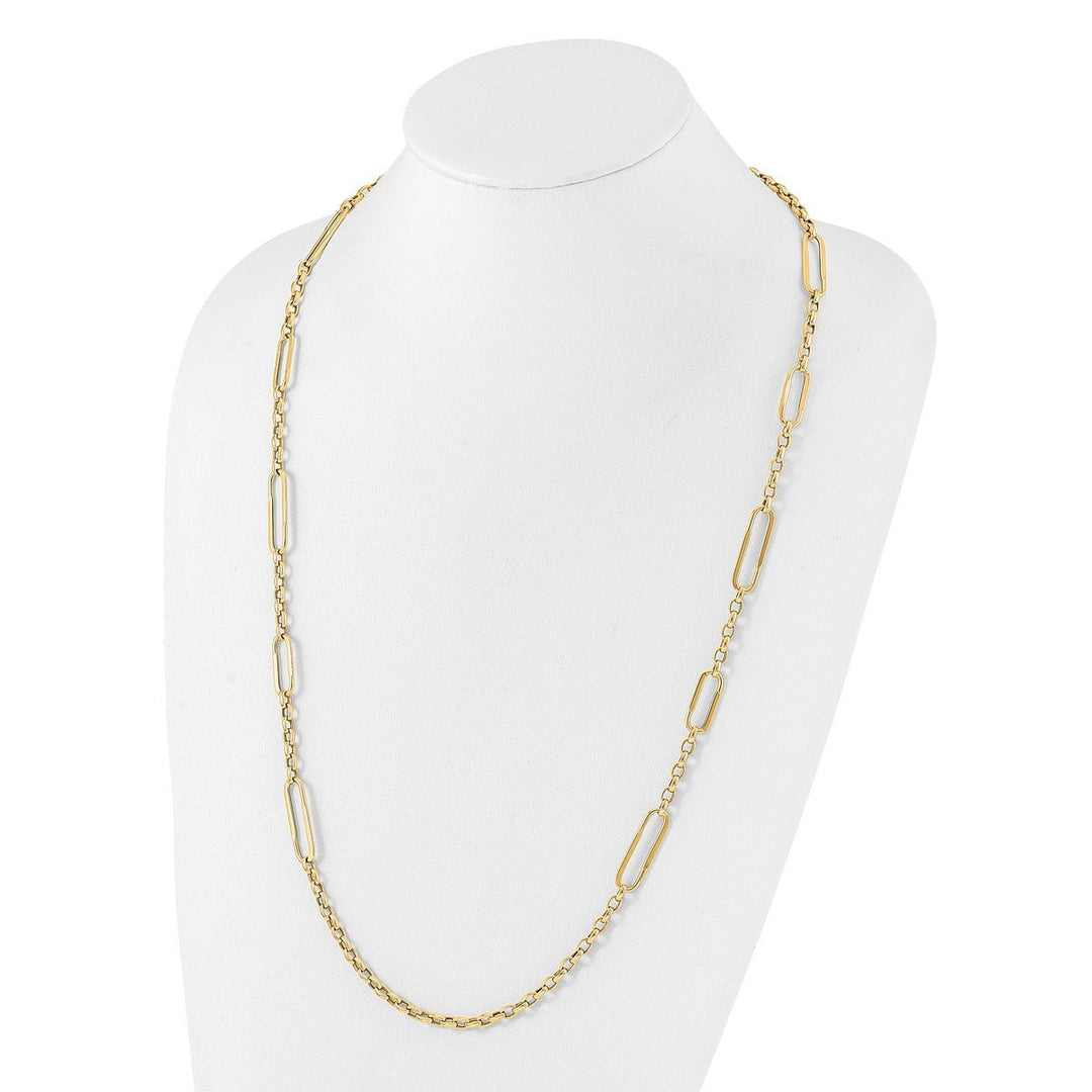 Gold 8.05mm Fancy Necklace, 30