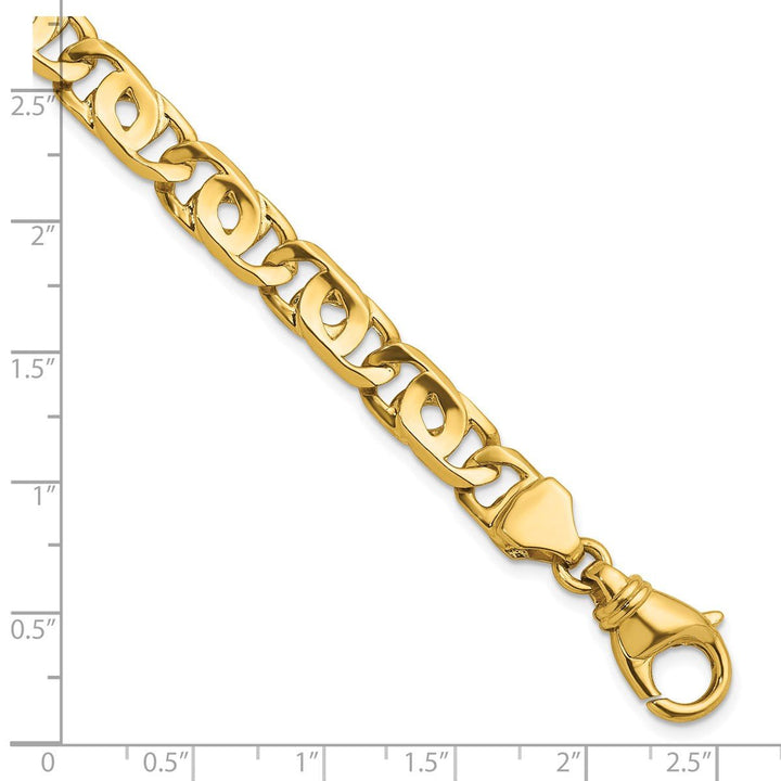 Gold 8.1mm Open Link Chain, 8" - Chain - Design Jewellers Edmonton