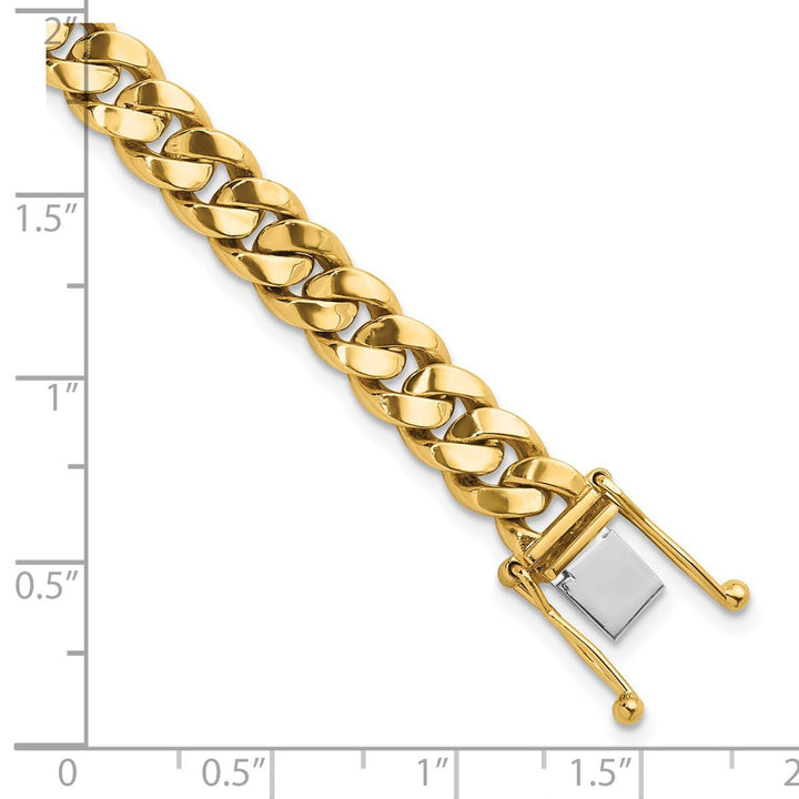 Gold 8.2mm Curb Chain, 7.5" - Chain - Design Jewellers Edmonton