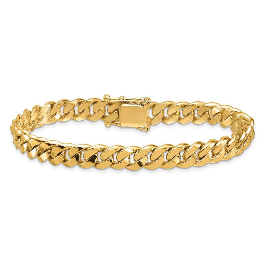 Gold 8.2mm Curb Chain, 7.5