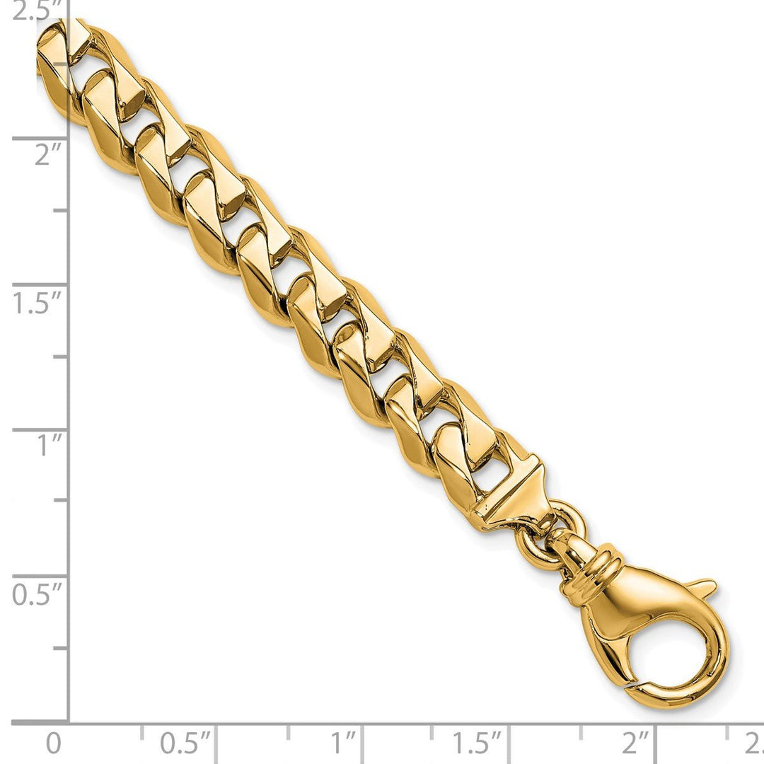 Gold 8.2mm Curb Chain, 8