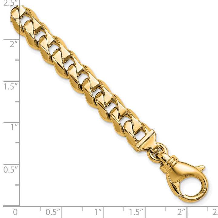 Gold 8.2mm Curb Chain, 8" - Chain - Design Jewellers Edmonton