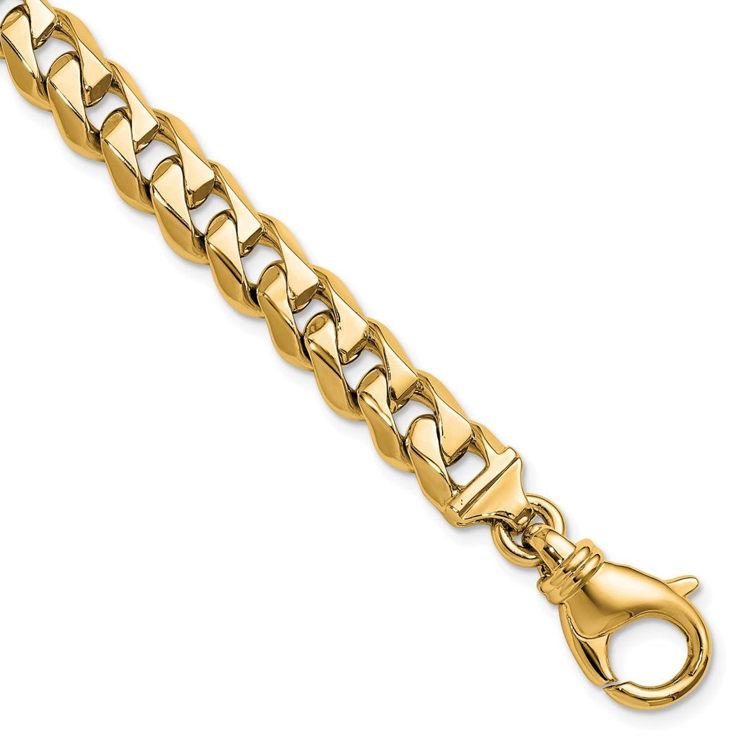 Gold 8.2mm Curb Chain, 8"