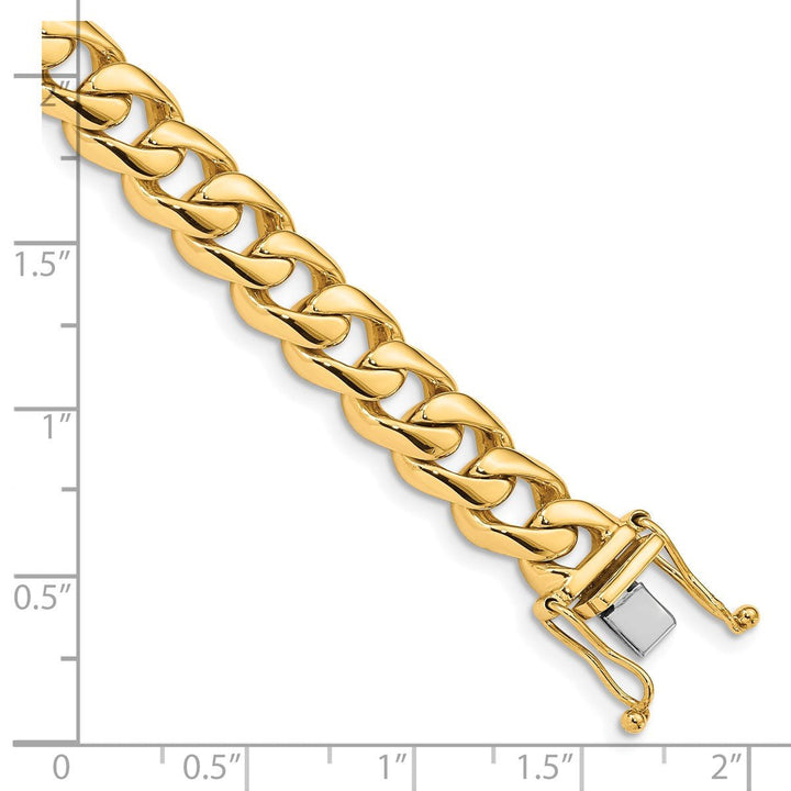 Gold 8.3mm Curb Bracelet, 8" - Bracelet - Design Jewellers Edmonton