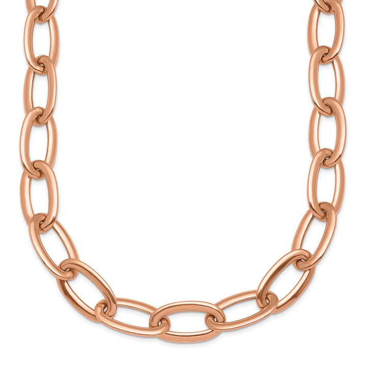 Gold 8.3mm Open Link Chain, 18" - Chain - Design Jewellers Edmonton