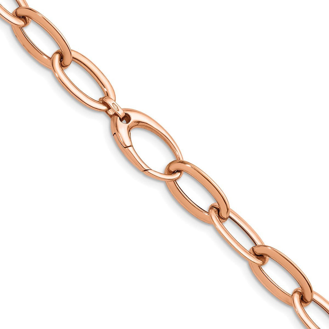Gold 8.3mm Open Link Chain, 18
