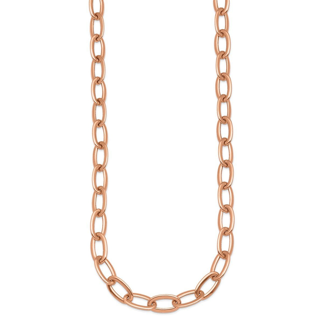 Gold 8.3mm Open Link Chain, 18