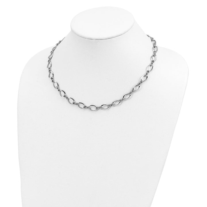 Gold 8.3mm Open Link Necklace, 18" - Necklace - Design Jewellers Edmonton