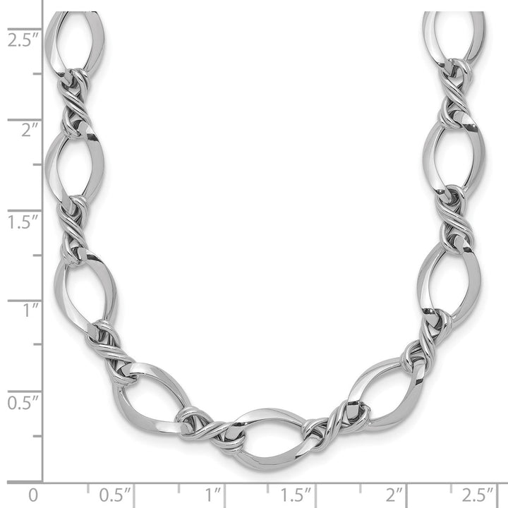 Gold 8.3mm Open Link Necklace, 18" - Necklace - Design Jewellers Edmonton