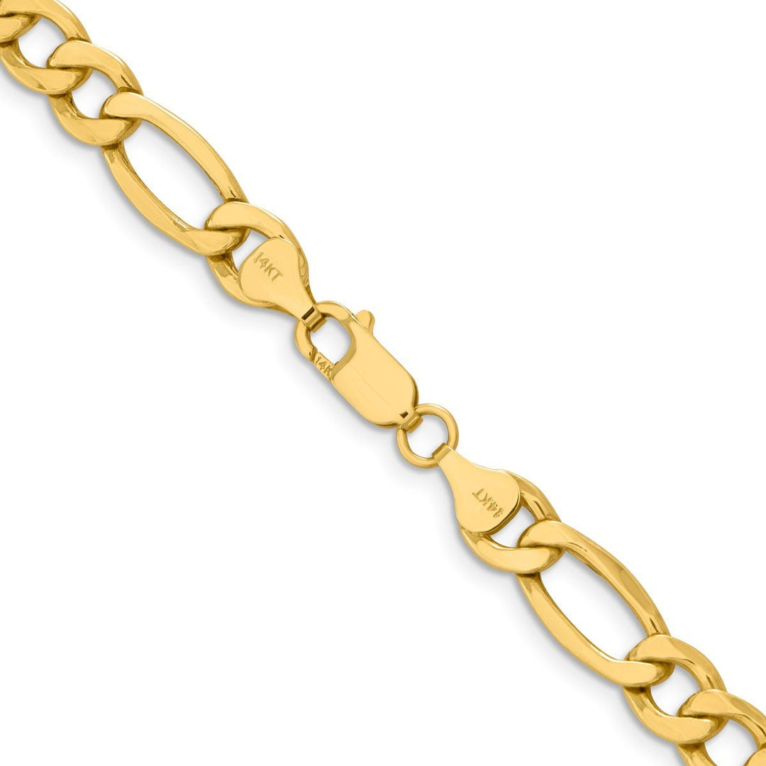 Gold 8.5mm Figaro Chain, 24