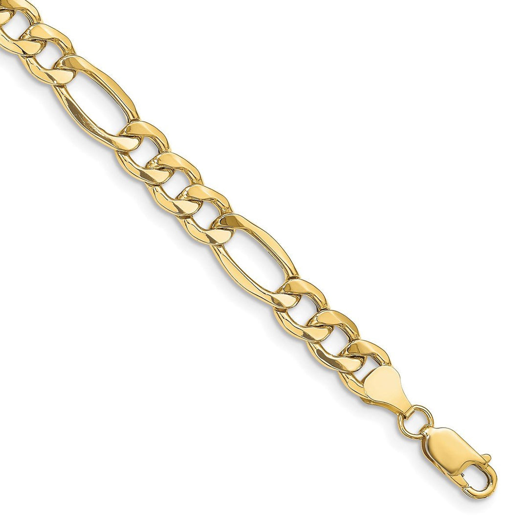 Gold 8.5mm Figaro Chain, 8"