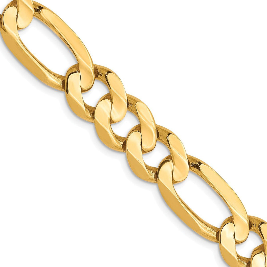 Gold 8.75mm Figaro Chain, 22"