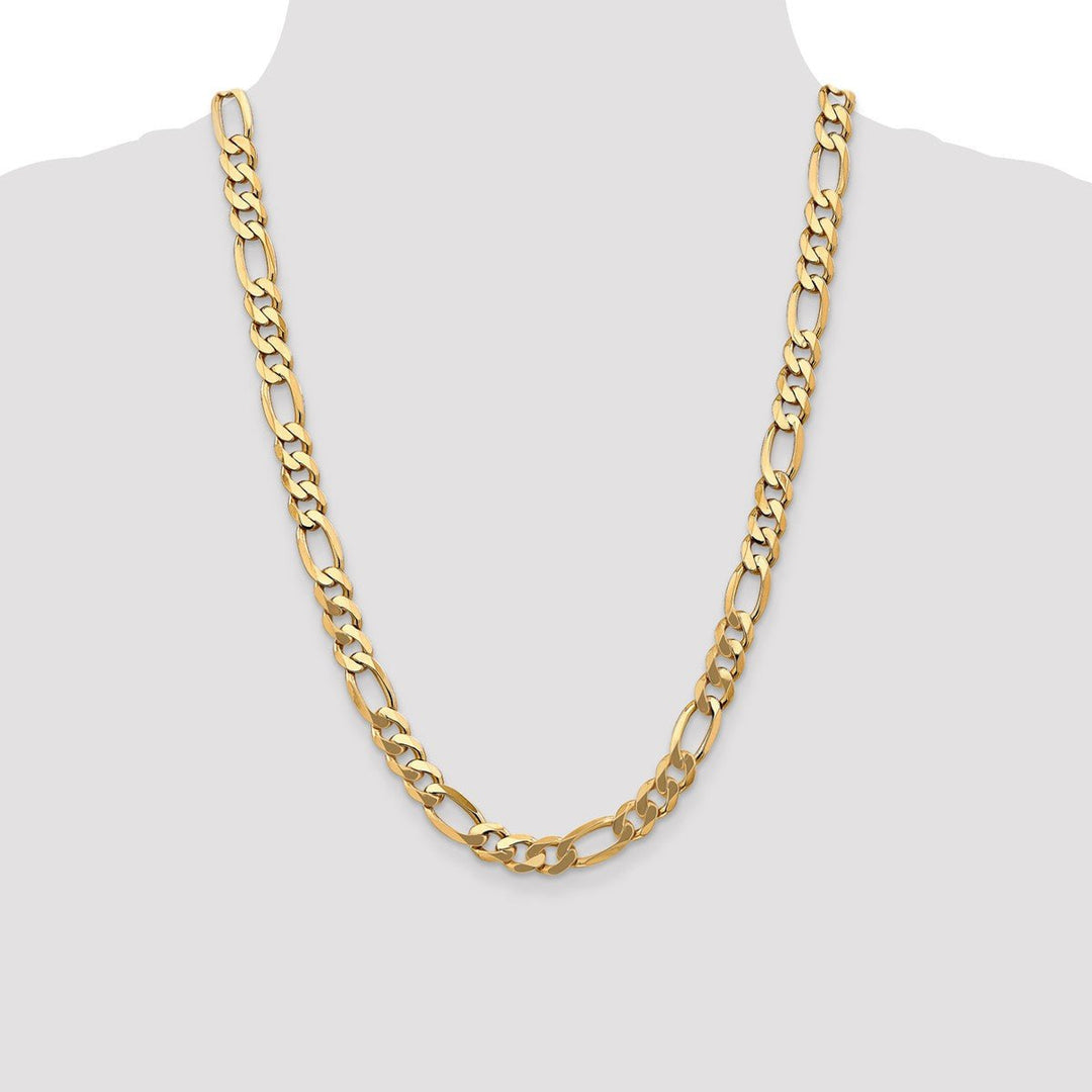Gold 8.75mm Figaro Chain, 24