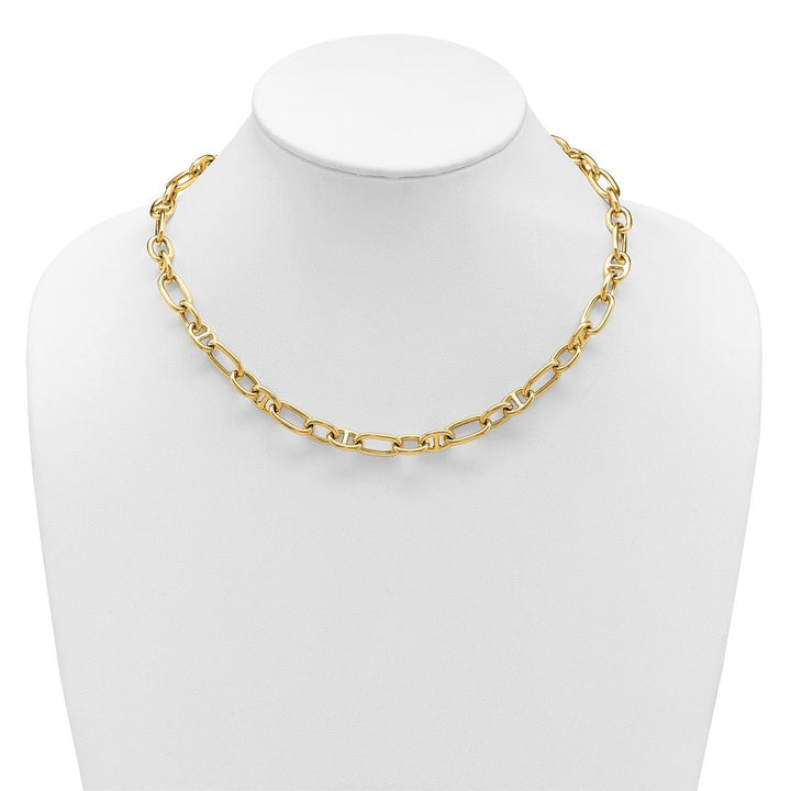 Gold 8.7mm Anchor Necklace, 18" - Necklace - Design Jewellers Edmonton