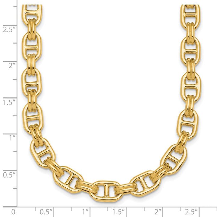 Gold 8mm Anchor Necklace, 18" - Necklace - Design Jewellers Edmonton