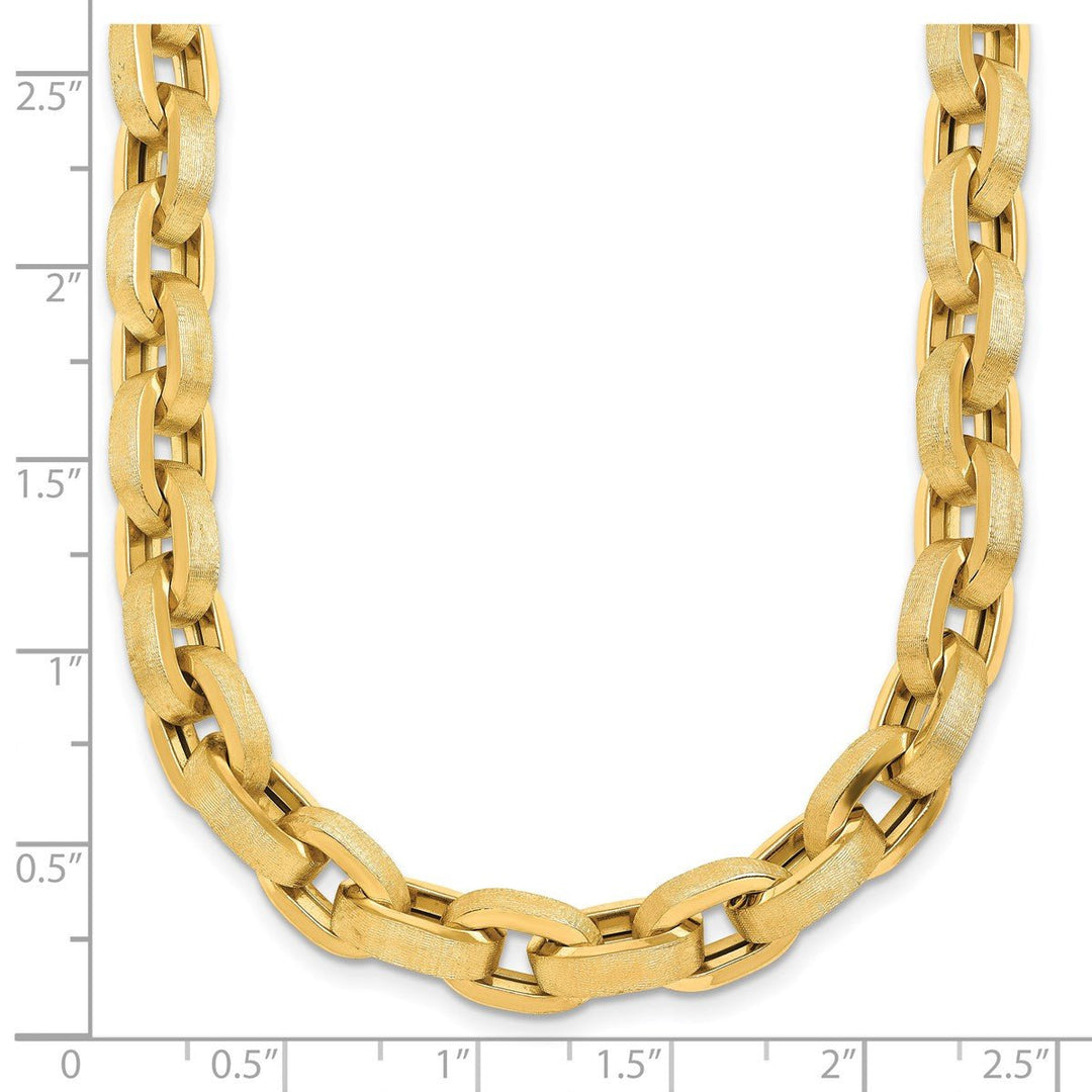 Gold 8mm Cable Necklace, 18.5